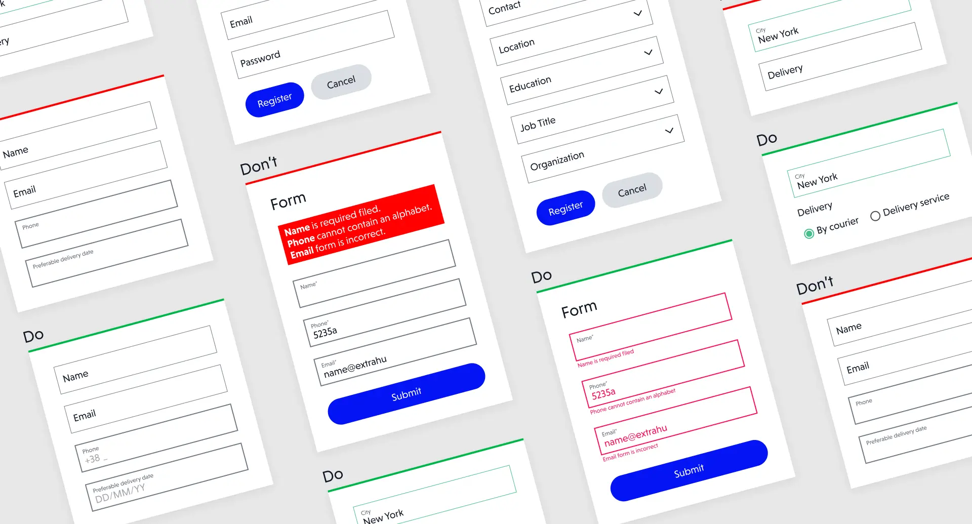 Forms - not to much, not to little