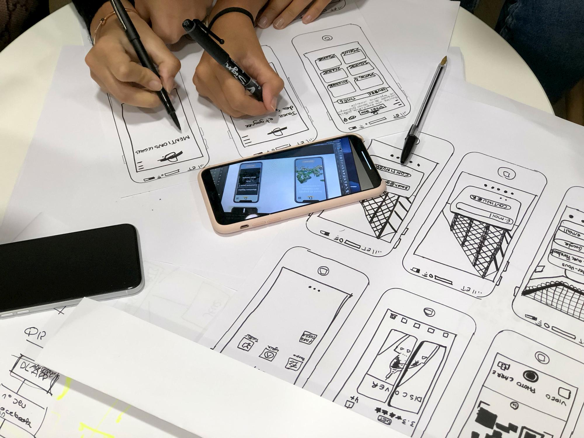 Phone on desk